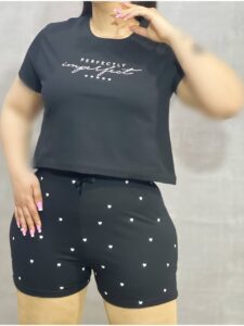ست کراپ و شورتک زنانه آراتین مدل perfectly (عمده)