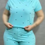 ست کراپ و شورتک زنانه آراتین مدل قلب ریز (عمده)