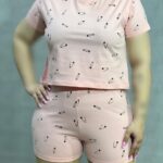 ست کراپ و شورتک زنانه آراتین مدل سنجاق (عمده)