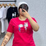تیشرت یقه گرد آراتین طرح موزیک و لاتین (عمده)