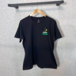 تیشرت یقه گرد آراتین طرح گل و چسب سینه (عمده)