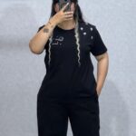 تیشرت یقه گرد دیوان مدل لاتین و گل شانه (عمده)