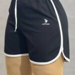 شورتک نواری نخ پنبه مشکی آراتین (عمده)