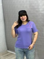 تیشرت یقه گرد آراتین طرح پروانه سرشانه (عمده)