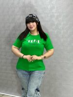 تیشرت یقه گرد آراتین گربه و ماهی آویزان (عمده)
