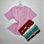 تیشرت یقه گرد آراتین پاندای جیبی (عمده)