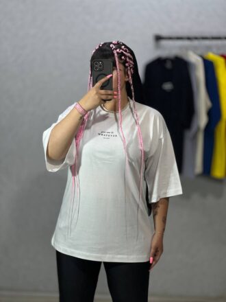تیشرت باکسی لانگ آراتین مدل whatever