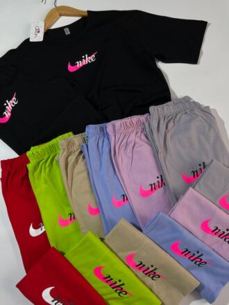 ست تیشرت و شلوار زنانه دیوان مدل Nike (عمده)