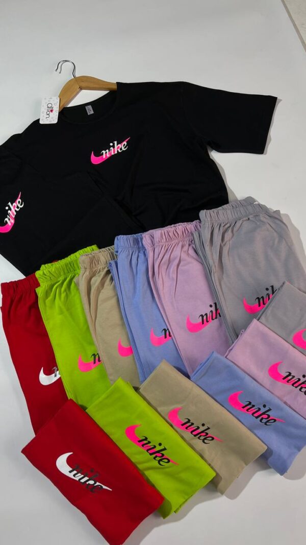 ست تیشرت و شلوار زنانه دیوان مدل Nike (عمده)