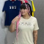 تیشرت یقه گرد آراتین طرح سه گربه فنجانی (عمده)