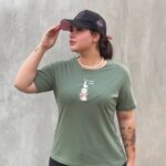 تیشرت یقه گرد آراتین طرح حیوانات عمودی (عمده)