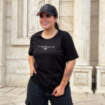 تیشرت یقه گرد آراتین لاتین و پروانه وسط (عمده)