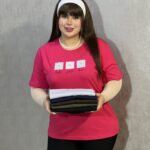 تیشرت یقه گرد آراتین طرح سه گل (عمده)