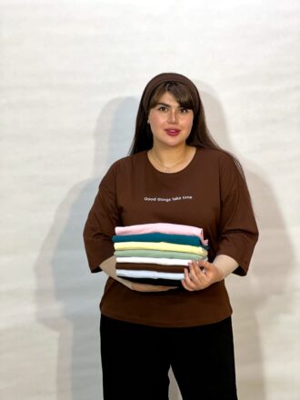 تیشرت باکسی زنانه دیوان مدل GOOD THINGS (عمده)