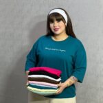 تیشرت باکسی زنانه دیوان مدل لاتین ریز (عمده)
